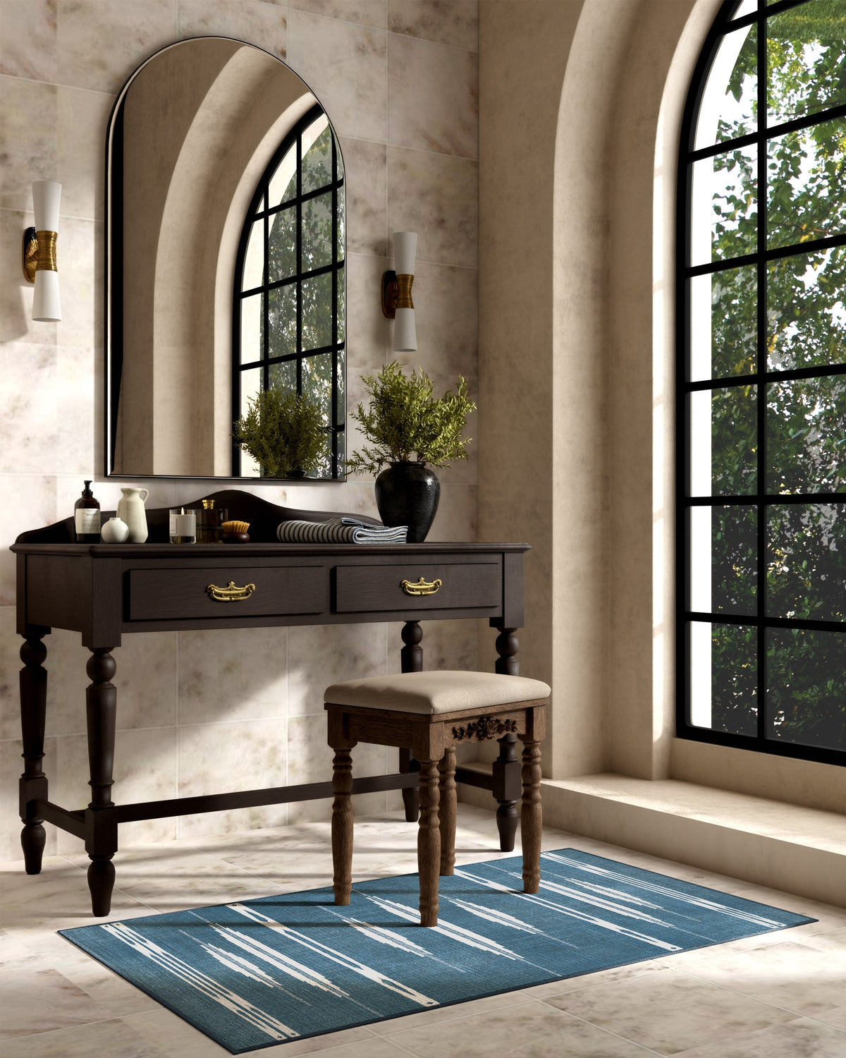 Raye Indigo & Ivory Rug