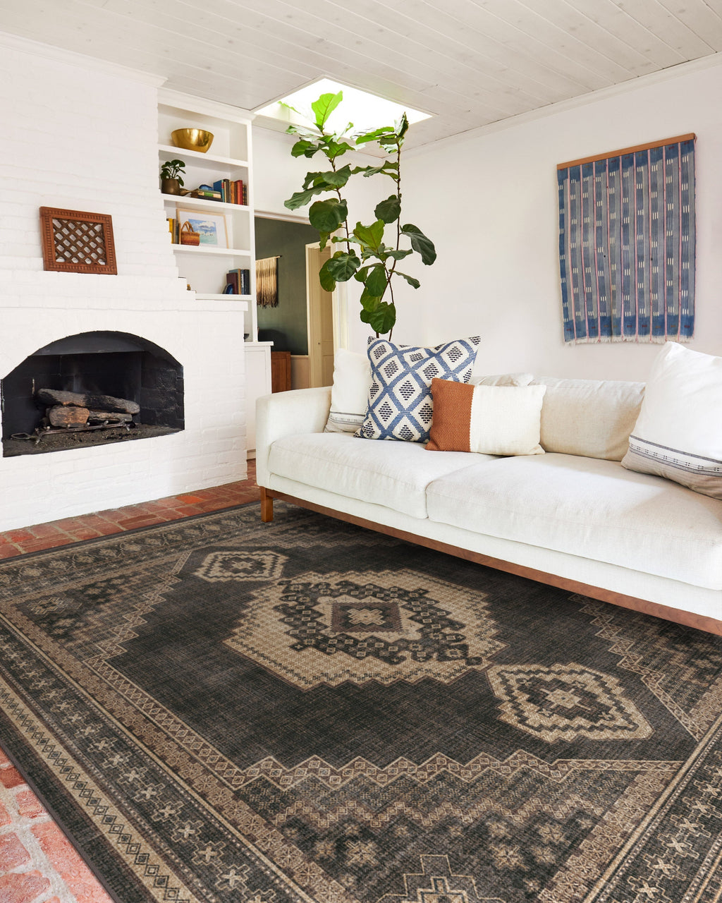 Rayne Charcoal & Tan Rug
