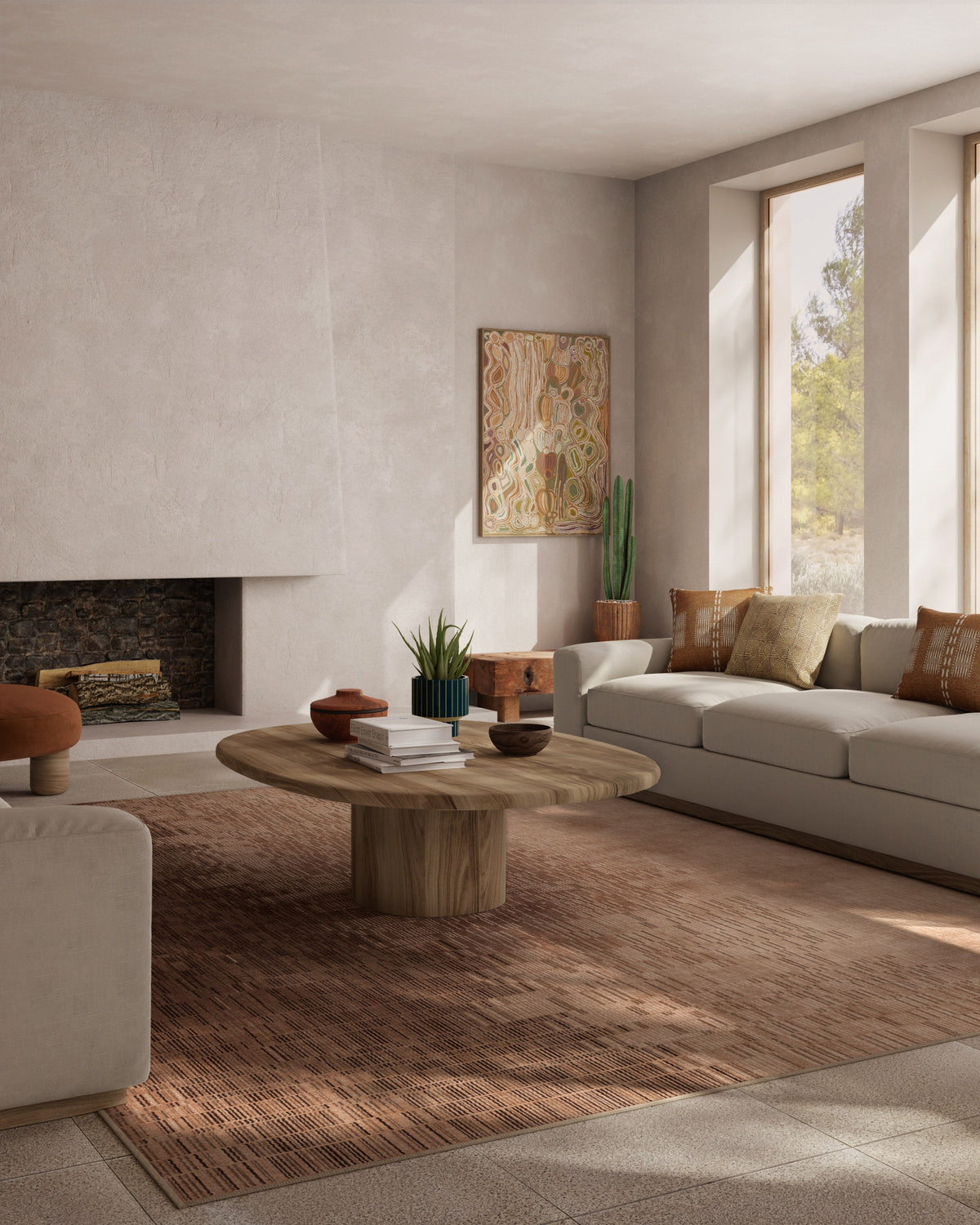 Reflection Warm Natural Rug