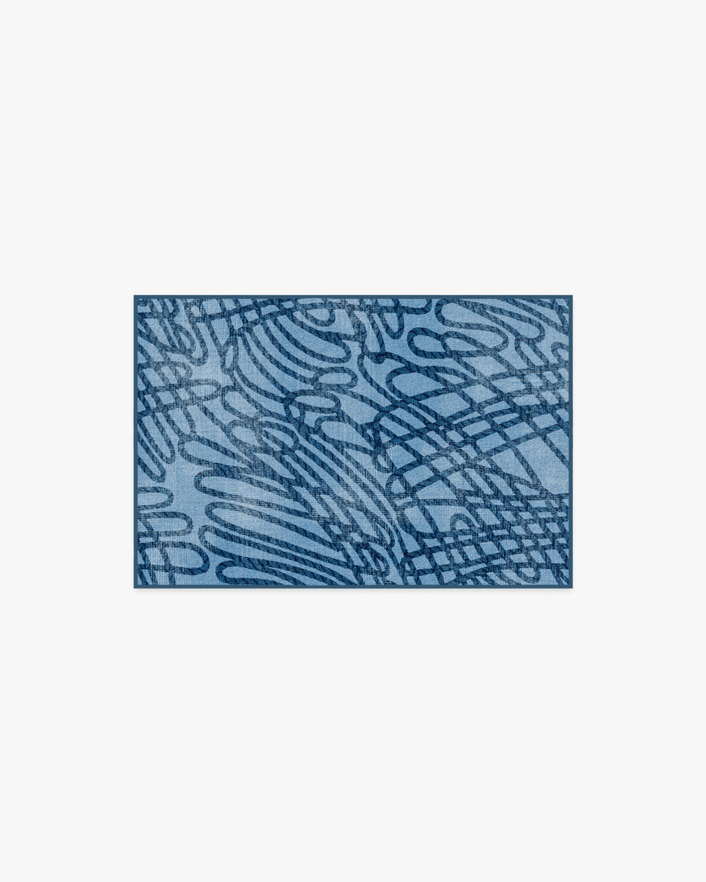 Rica Rope Stone Blue Flatwoven Rug by Humberto Leon