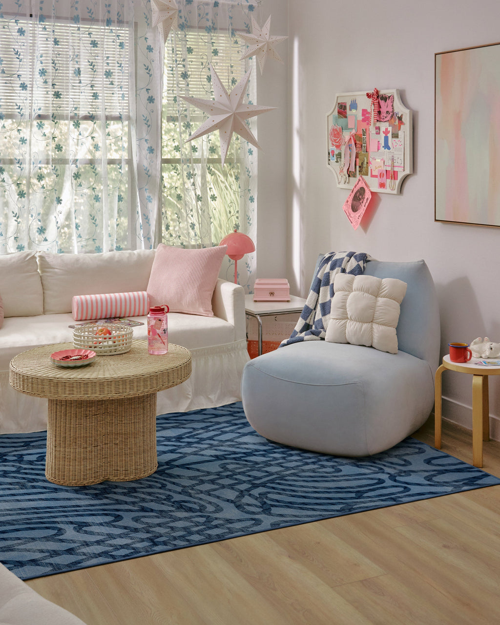 Rica Rope Stone Blue Flatwoven Rug by Humberto Leon