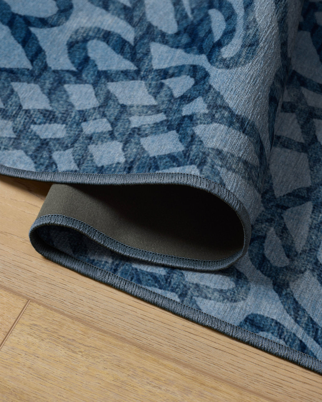 Rica Rope Stone Blue Flatwoven Rug by Humberto Leon