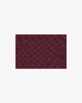 Ricardo Checkerboard Burgundy Rug by Humberto Leon