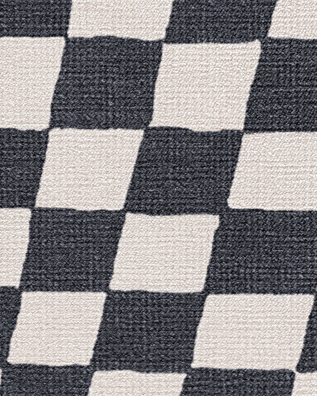 Ricardo Checkerboard Ivory & Black Rug by Humberto Leon