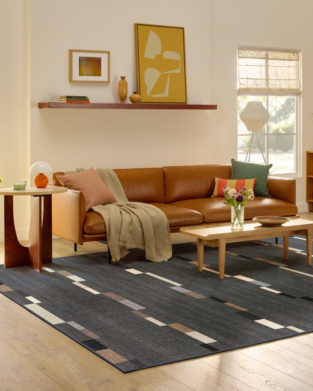 Rift Charcoal Flatwoven Rug