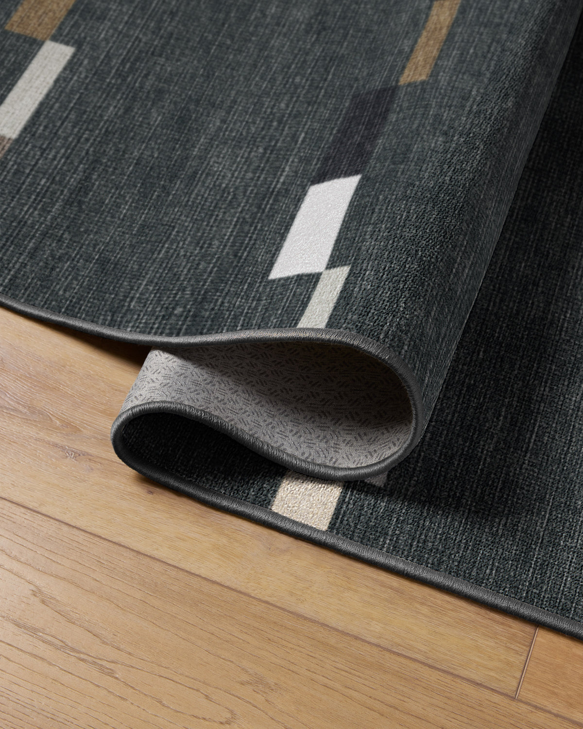 Rift Charcoal Flatwoven Rug