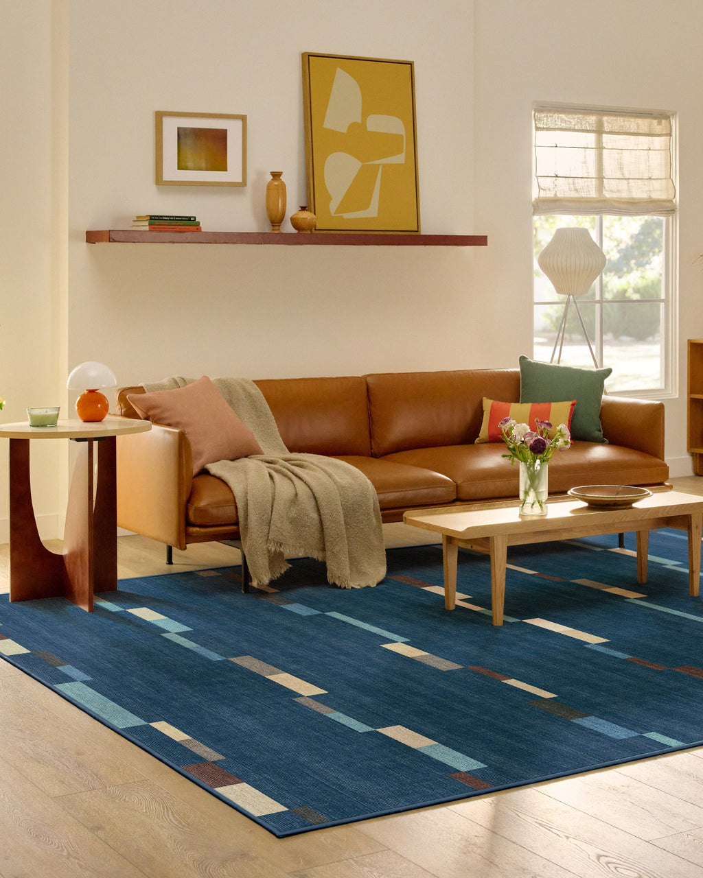 Rift Navy Flatwoven Rug