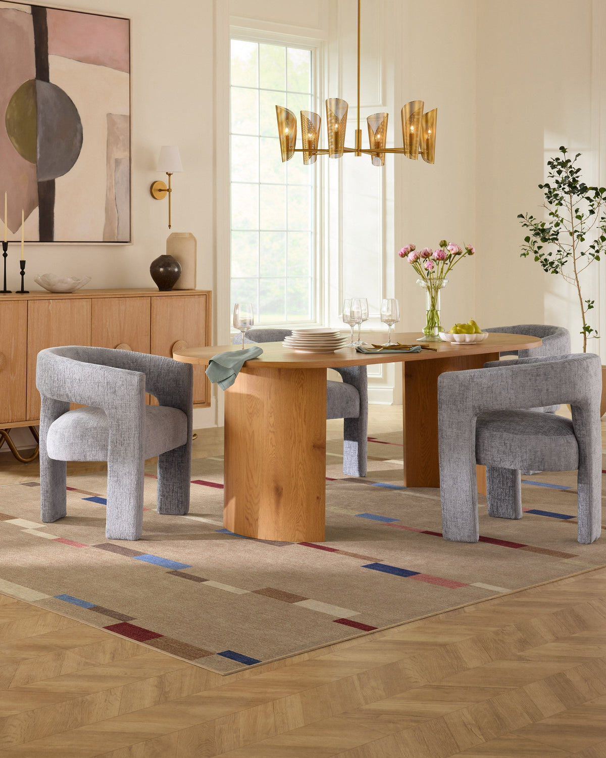 Rift Taupe Flatwoven Rug