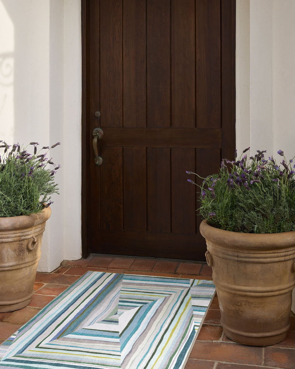 Riviera Teal Outdoor Rug