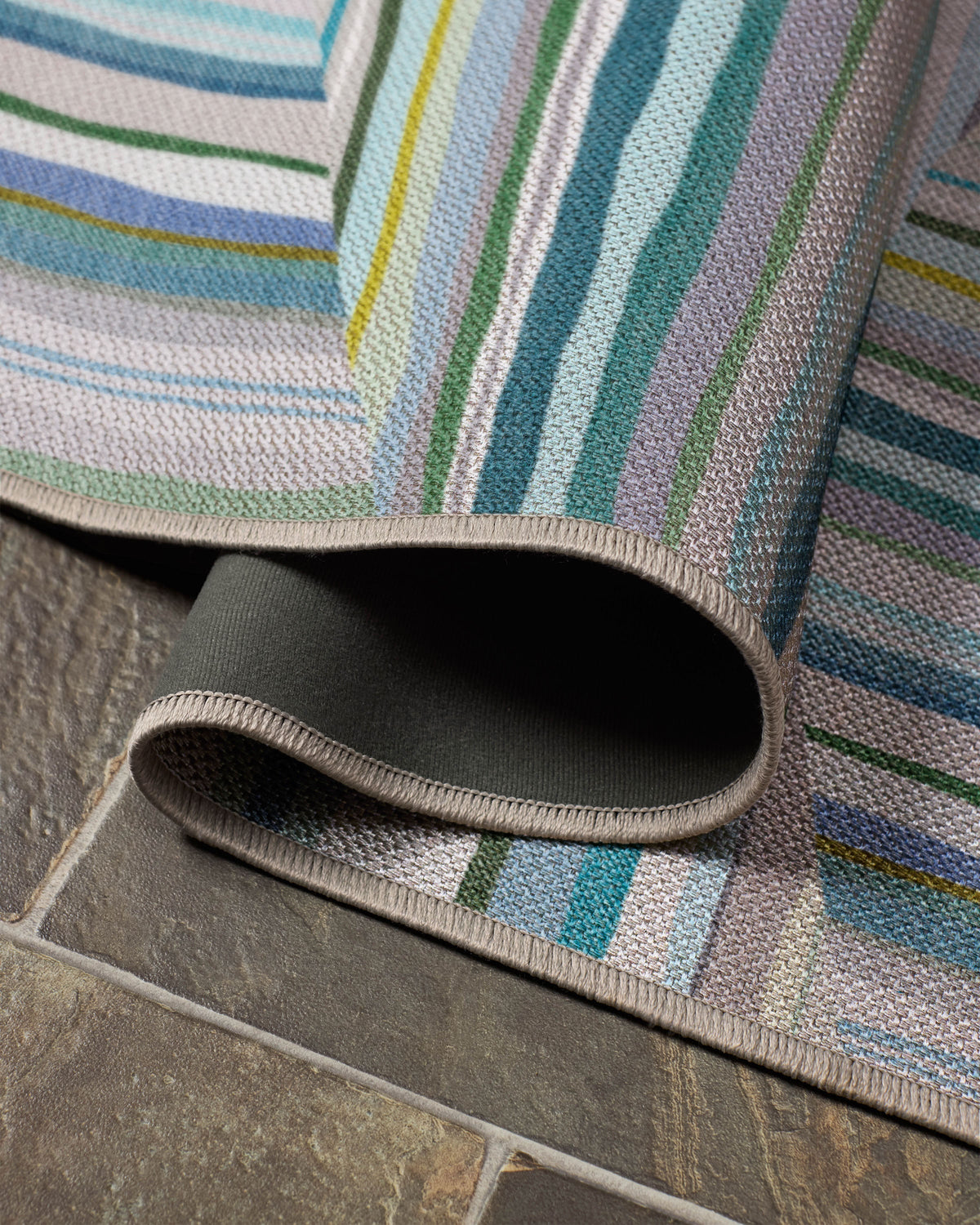 Riviera Teal Outdoor Rug