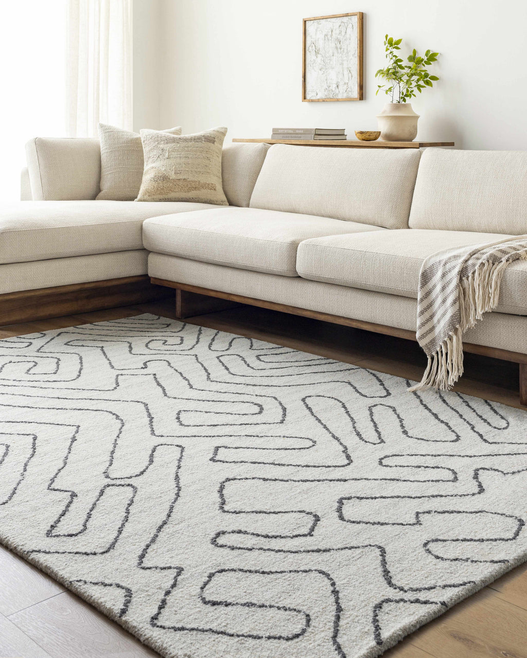 Raffi Ivory Area Rug - Clearance