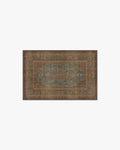 Rowan Teal Blue & Copper Flatwoven Rug