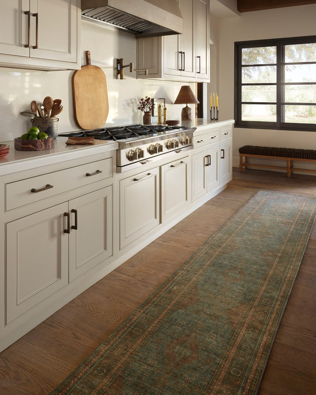Rowan Teal Blue & Copper Rug