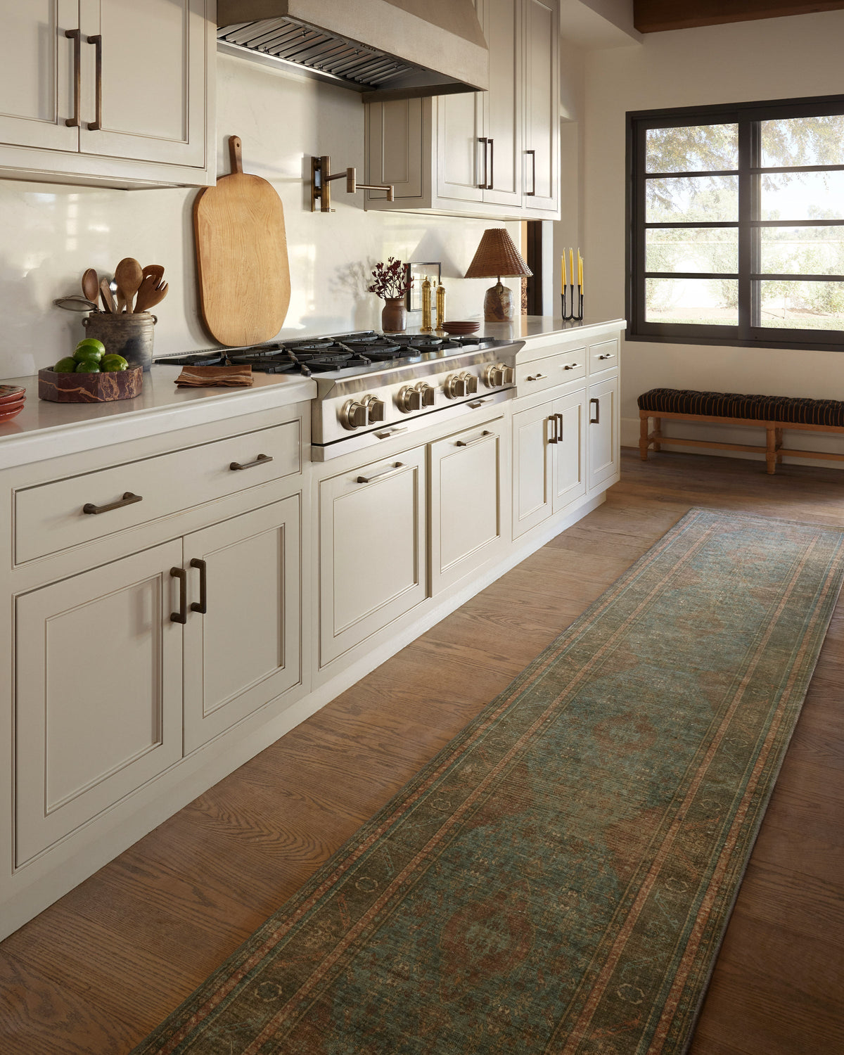 Rowan Teal Blue & Copper Rug