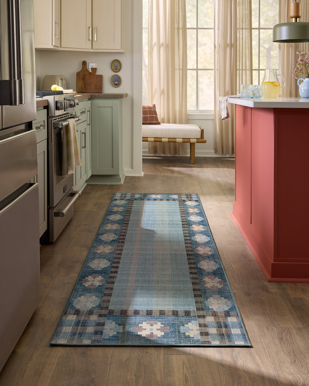 Rowley Blue Flatwoven Rug