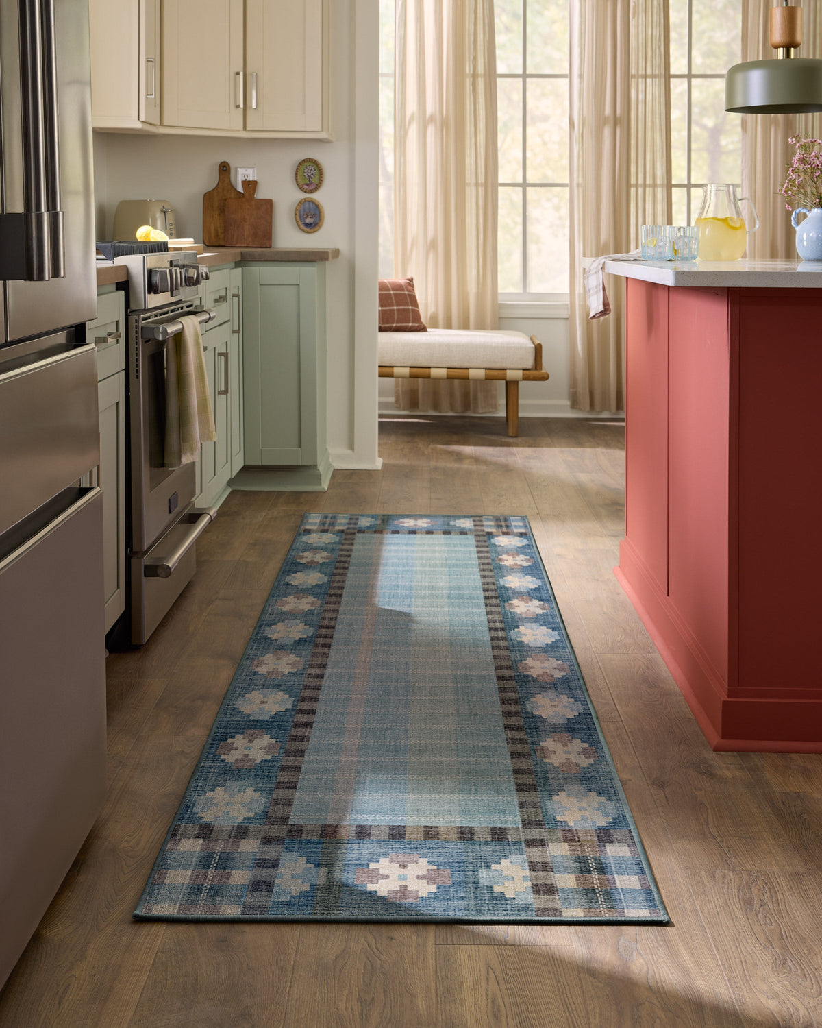 Rowley Blue Flatwoven Rug