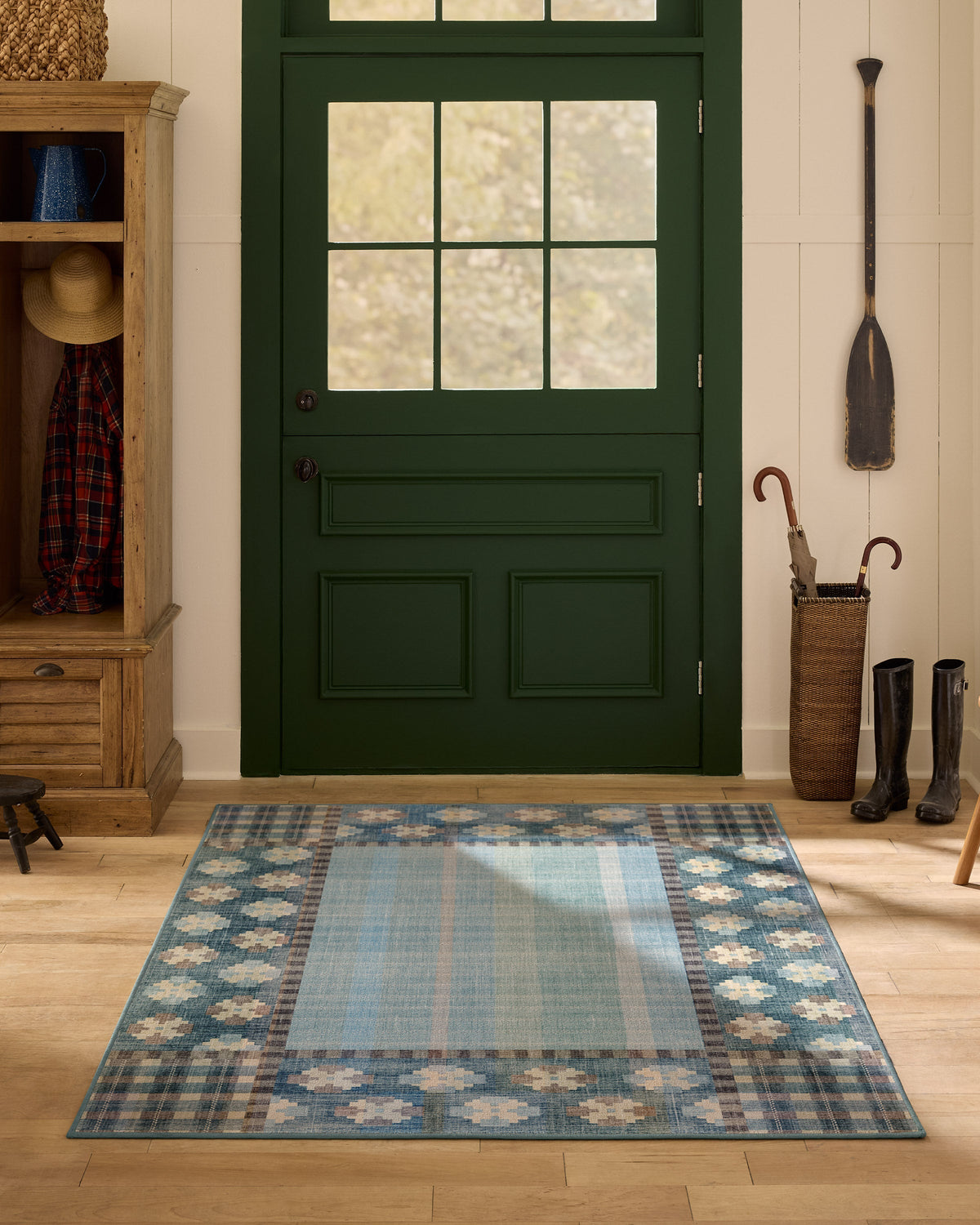 Rowley Blue Flatwoven Rug