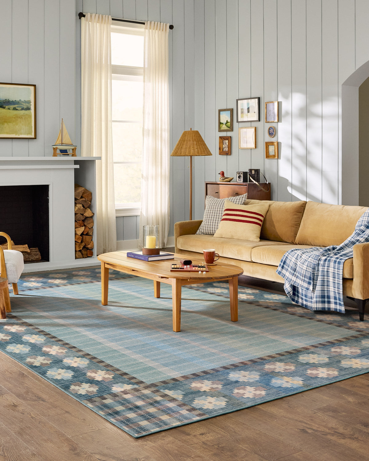 Rowley Blue Flatwoven Rug