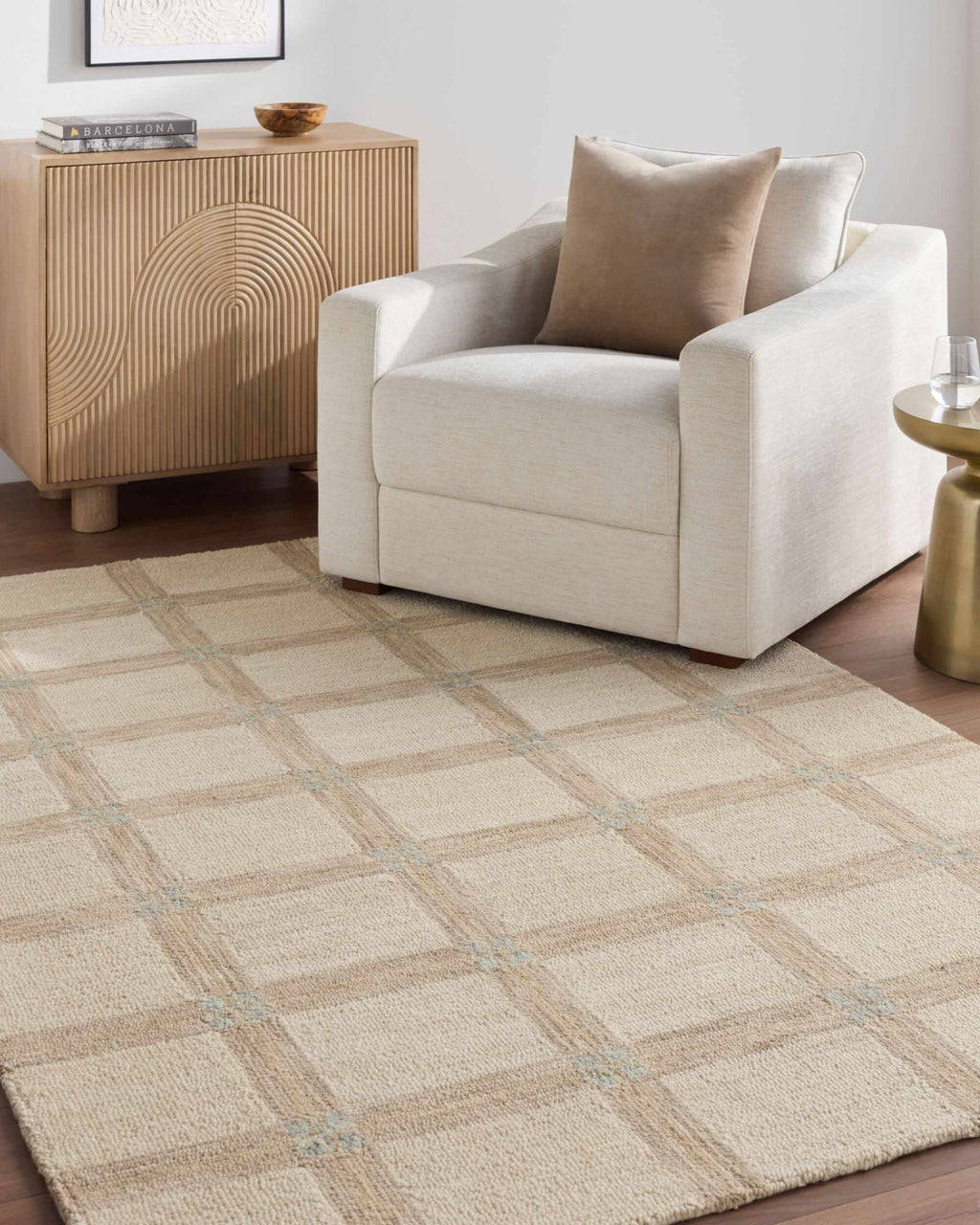 Sasaltitla Modern Art Deco Handmade Area Rug