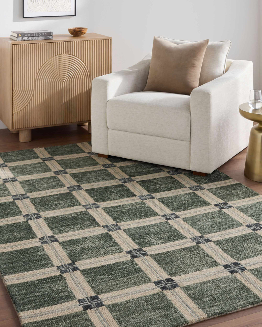 Tricarico Modern Art Deco Handmade Area Rug