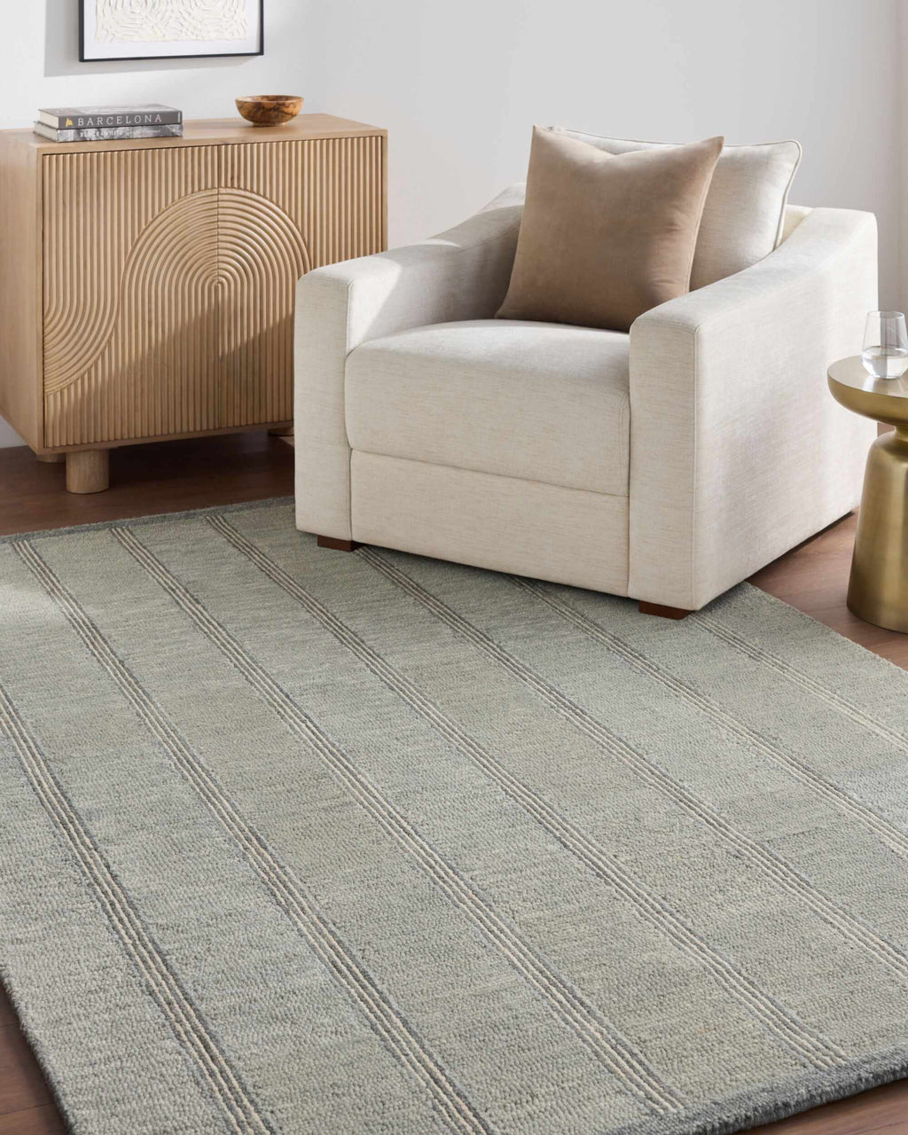 Tulancingo Modern Art Deco Handmade Area Rug