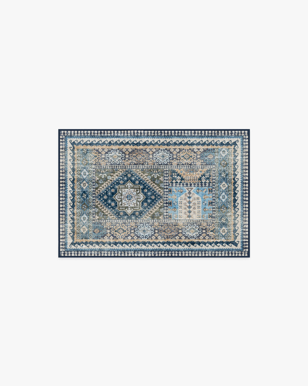 Rumi Blue Flatwoven Rug