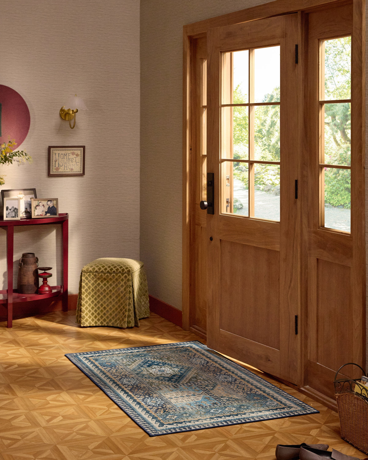 Rumi Blue Flatwoven Rug