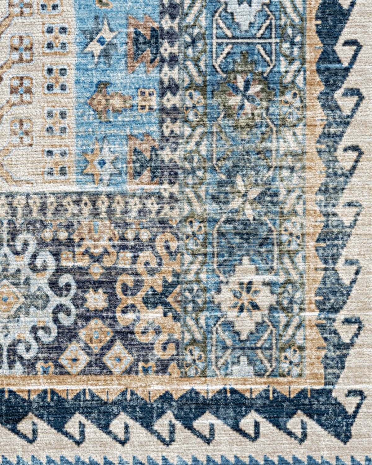 Rumi Blue Flatwoven Rug