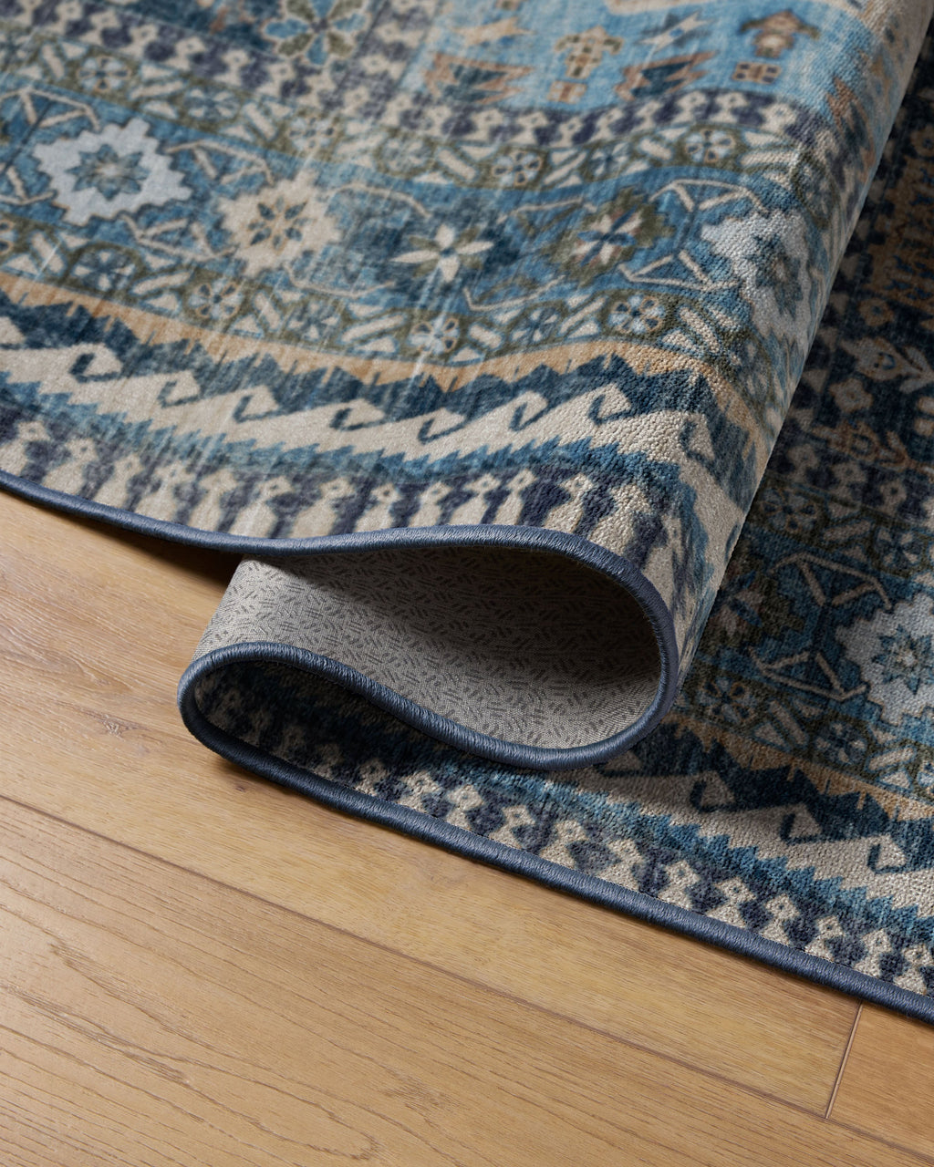 Rumi Blue Flatwoven Rug
