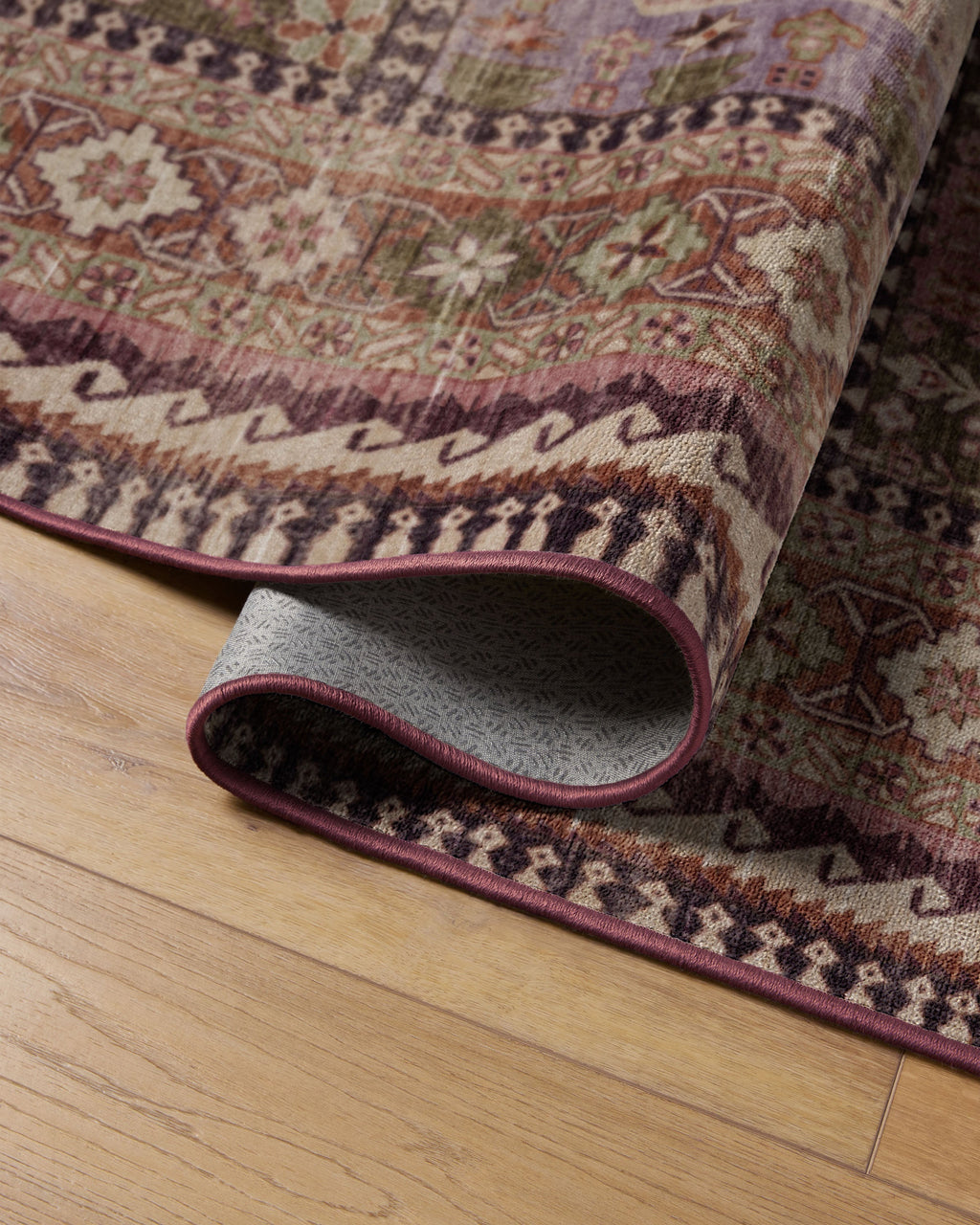 Rumi Mauve & Olive Rug