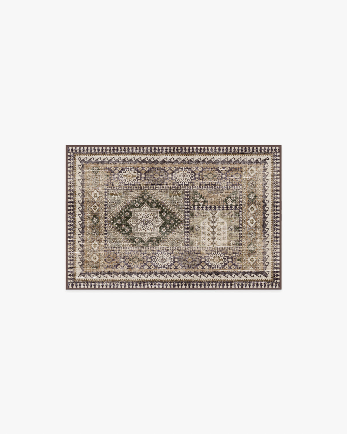 Rumi Olive & Tan Flatwoven Rug