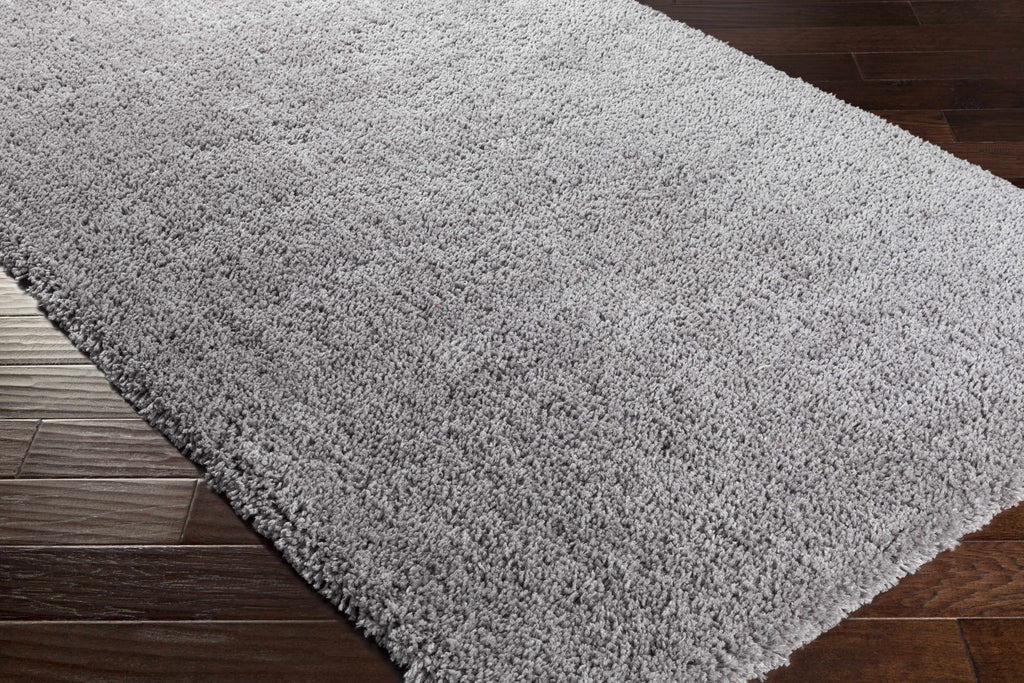 Tingly Solid Grey Shag Rug - Clearance