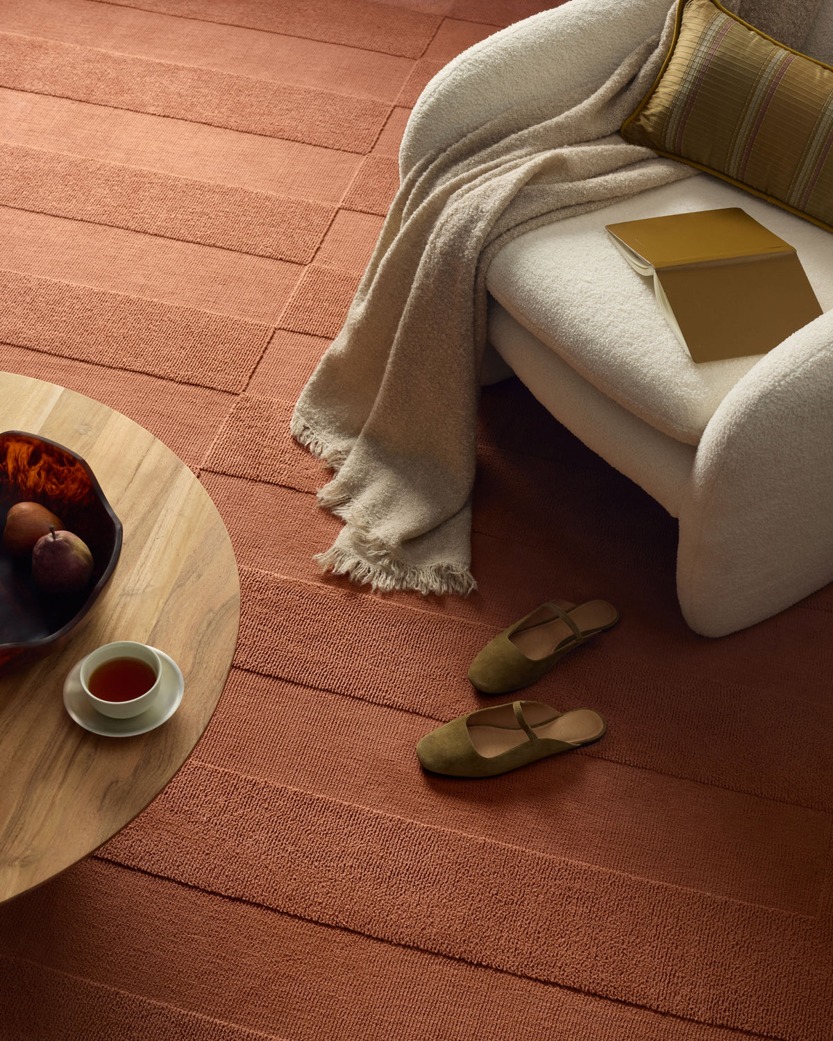 Ryder Terracotta Plush Rug