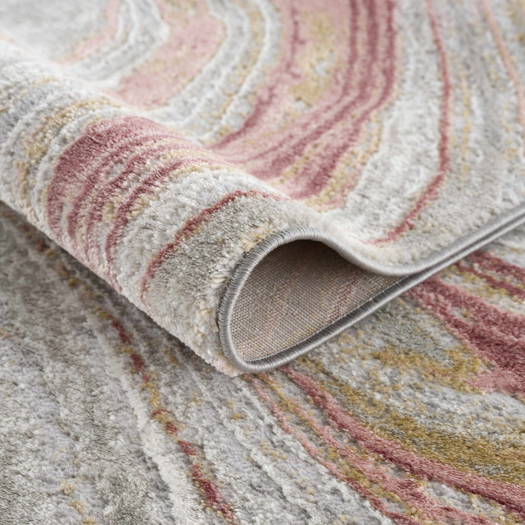 Live Marble Pink Area Rug - Clearance