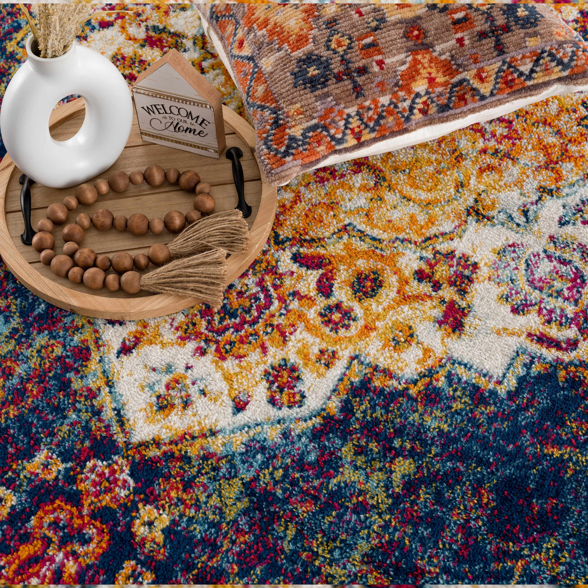 Istanbul Navy Area Rug - Clearance