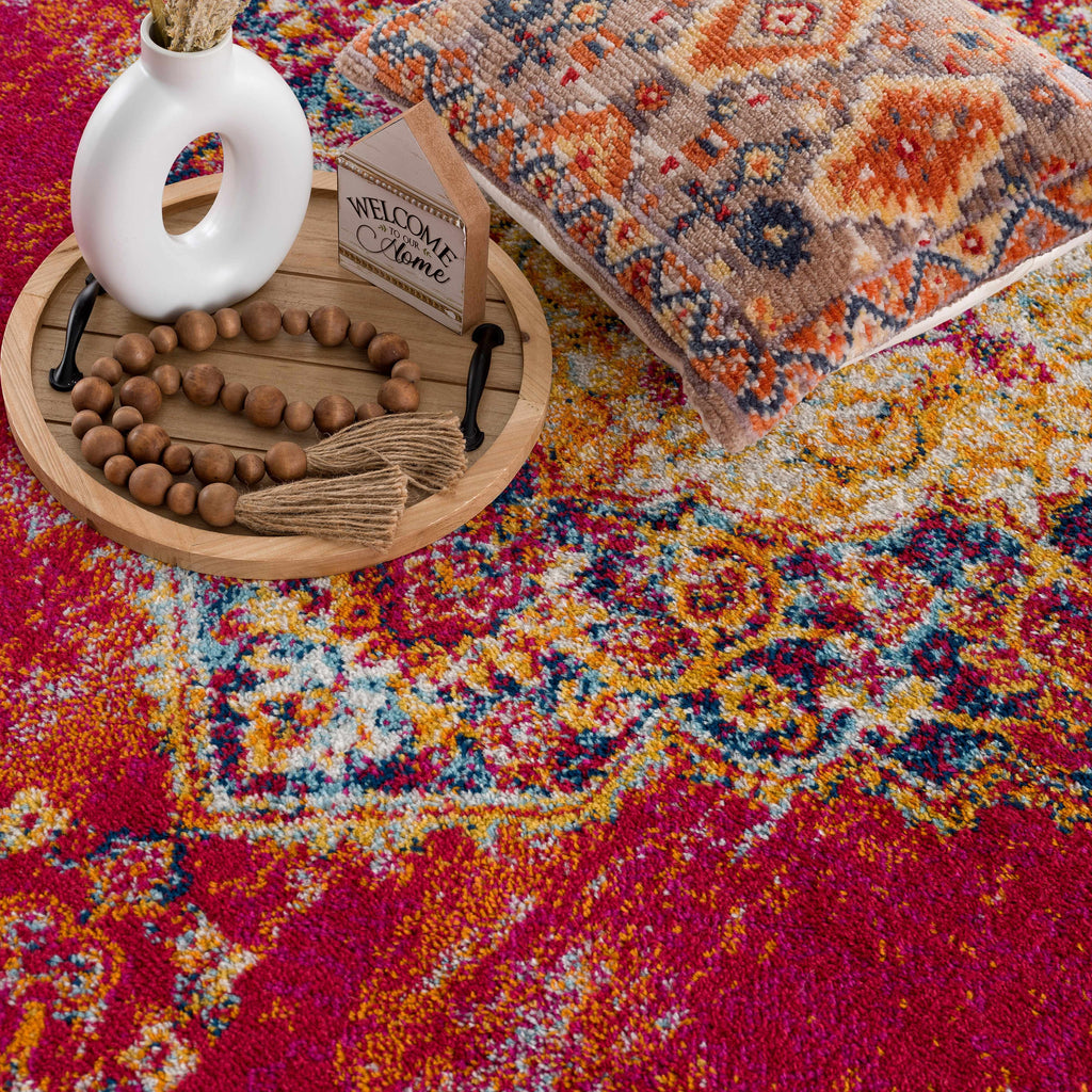 Istanbul Red Area Rug - Clearance