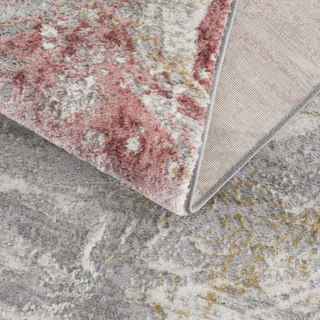 Lively Marble Pink Area Rug - Clearance