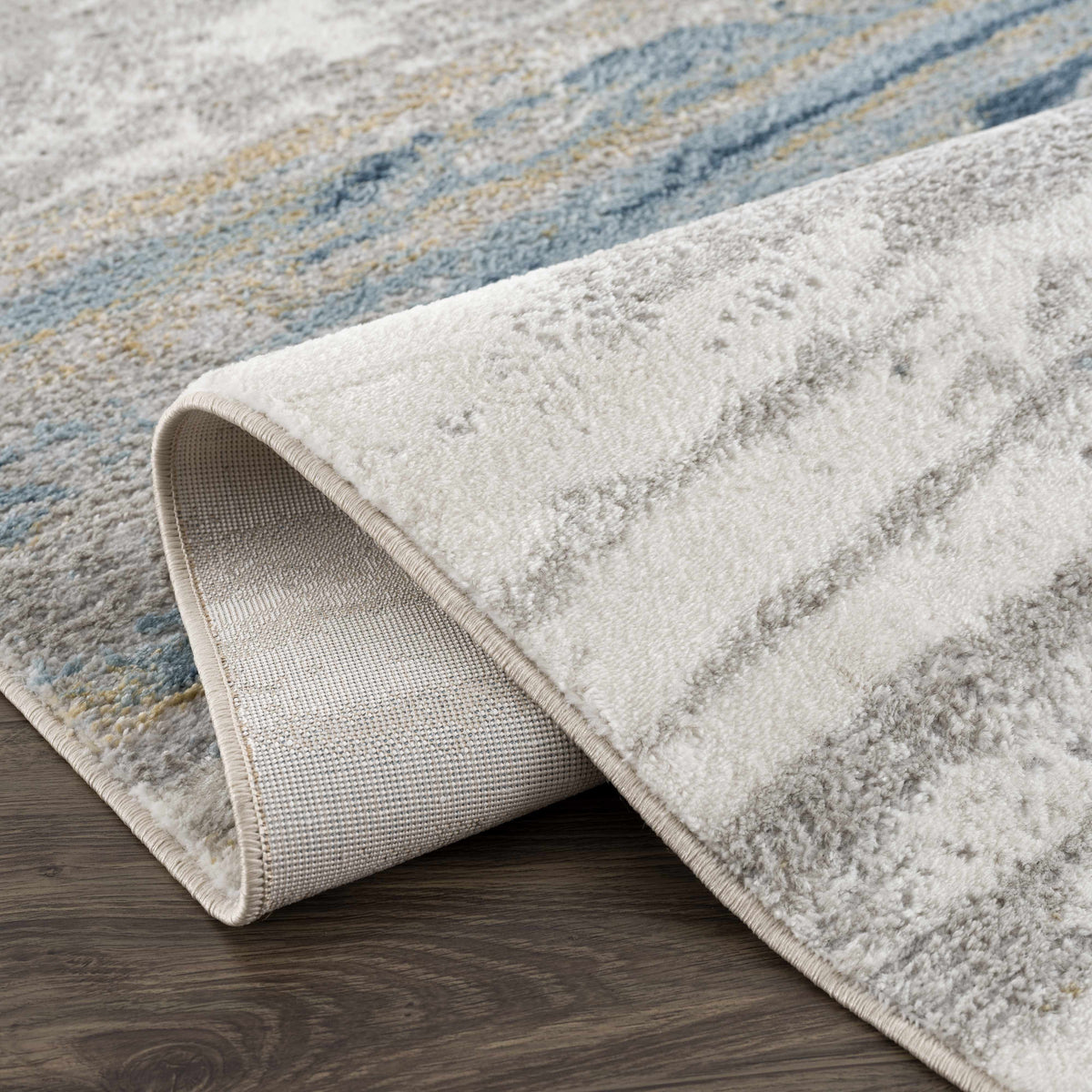 Live Marble Blue Area Rug - Clearance