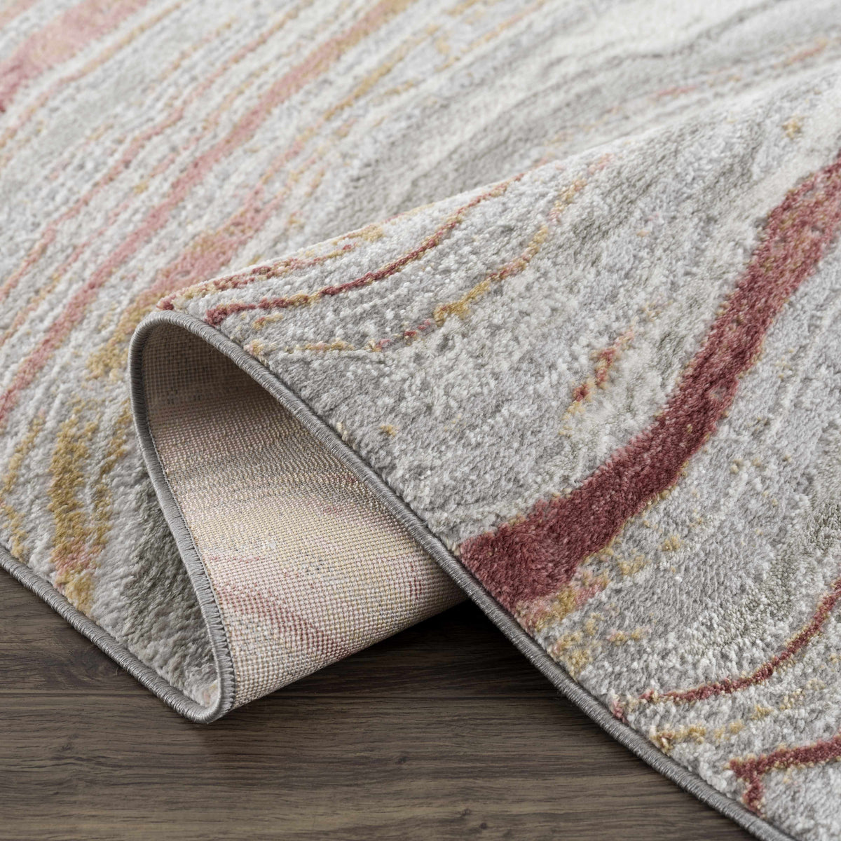 Live Marble Pink Area Rug - Clearance