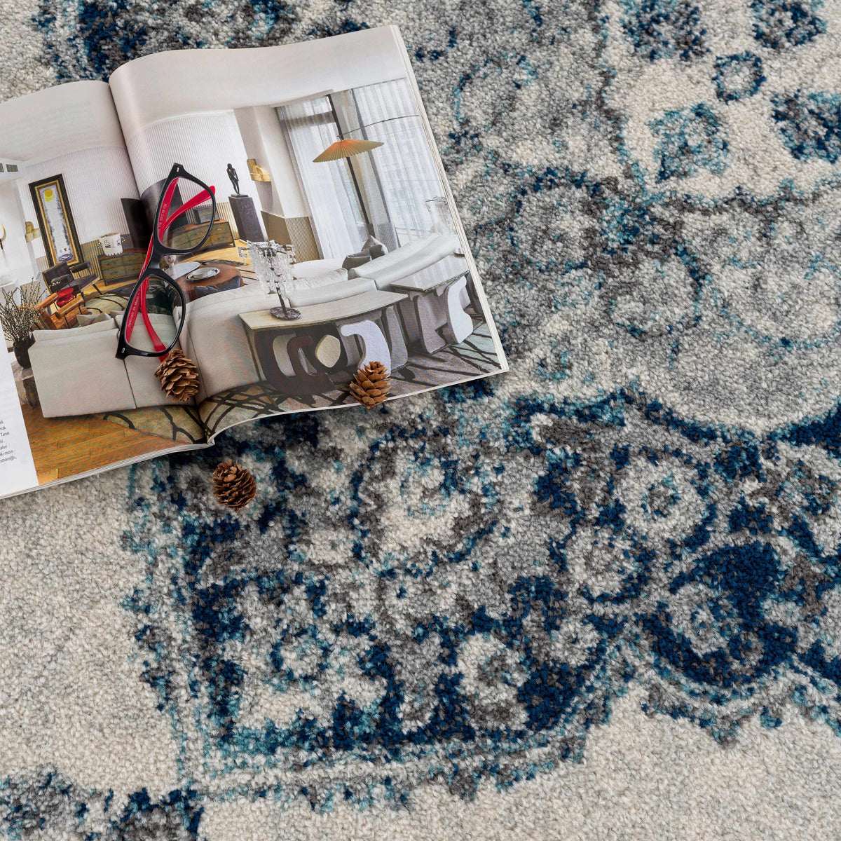 Istanbul Blue Area Rug - Clearance