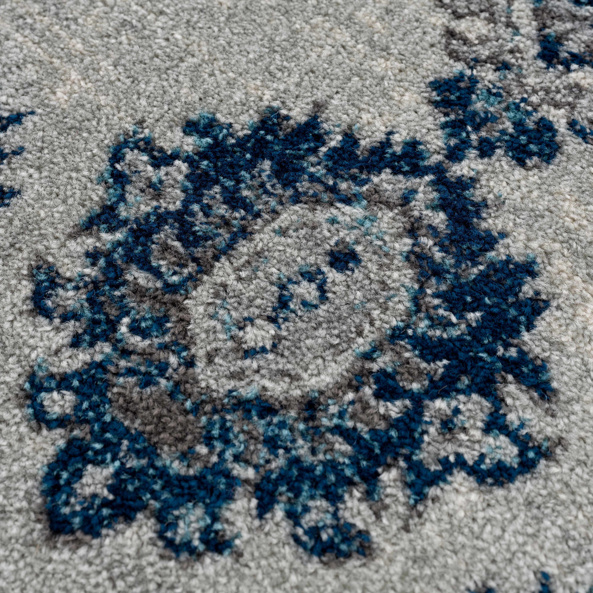 Istanbul Medallion Blue Area Rug - Clearance