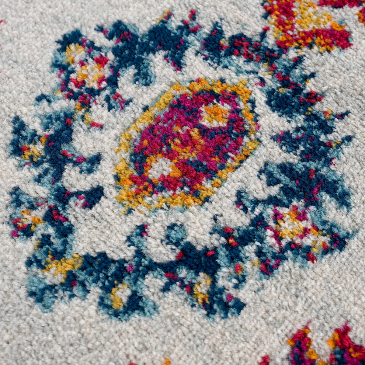 Istanbul Medallion Orange Area Rug - Clearance