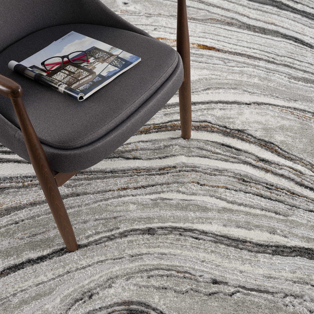 Live Marble Dark Gray Area Rug - Clearance