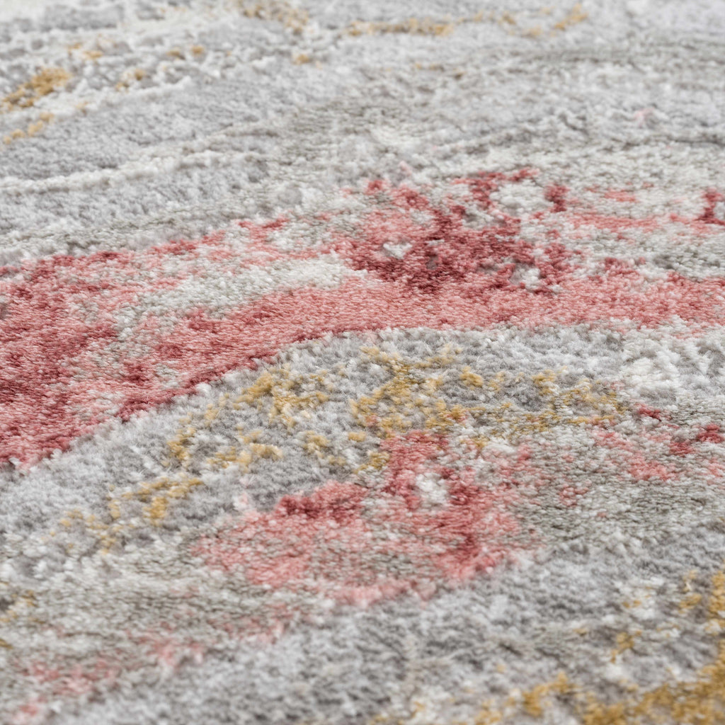 Lively Marble Pink Area Rug - Clearance