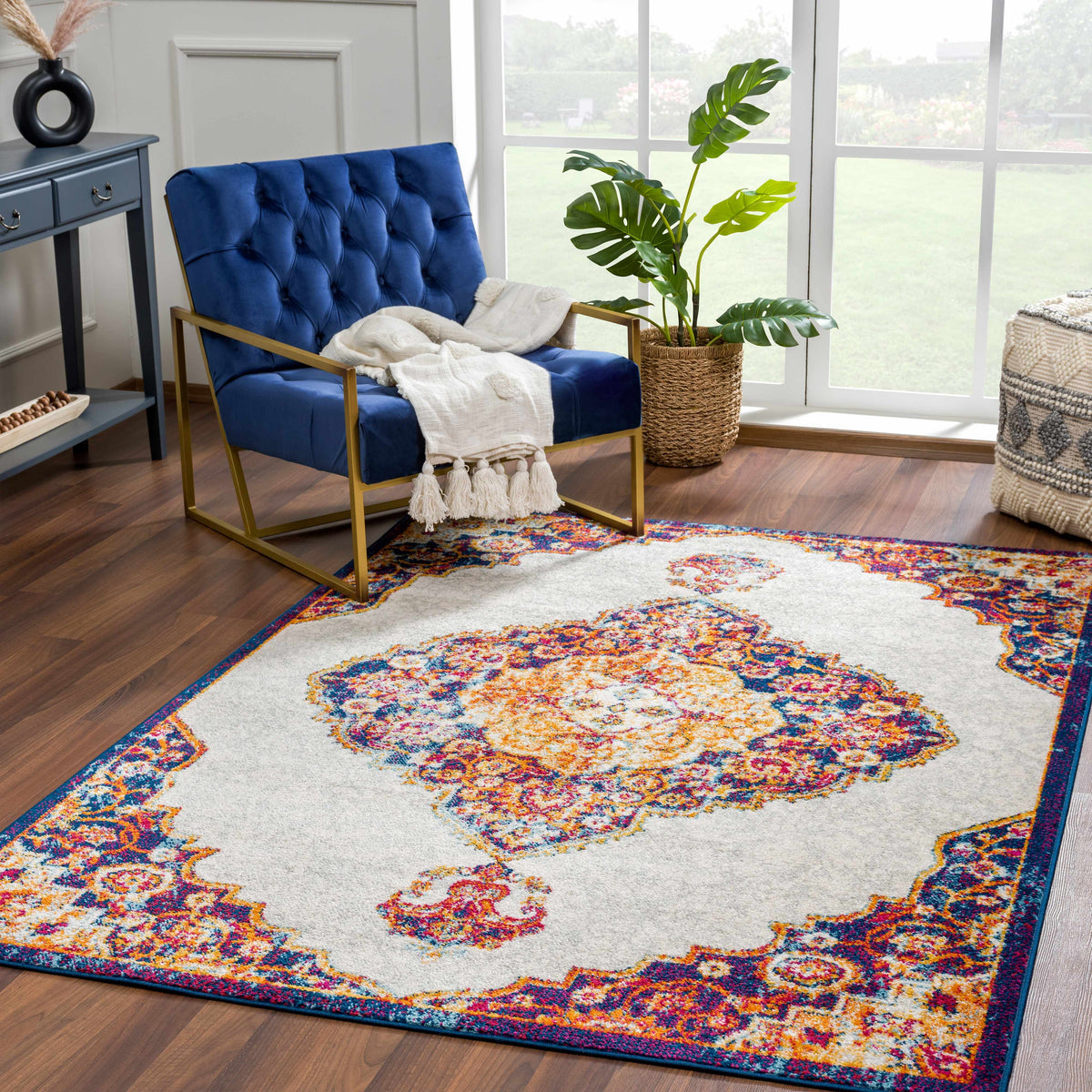 Istanbul Orange Area Rug - Clearance