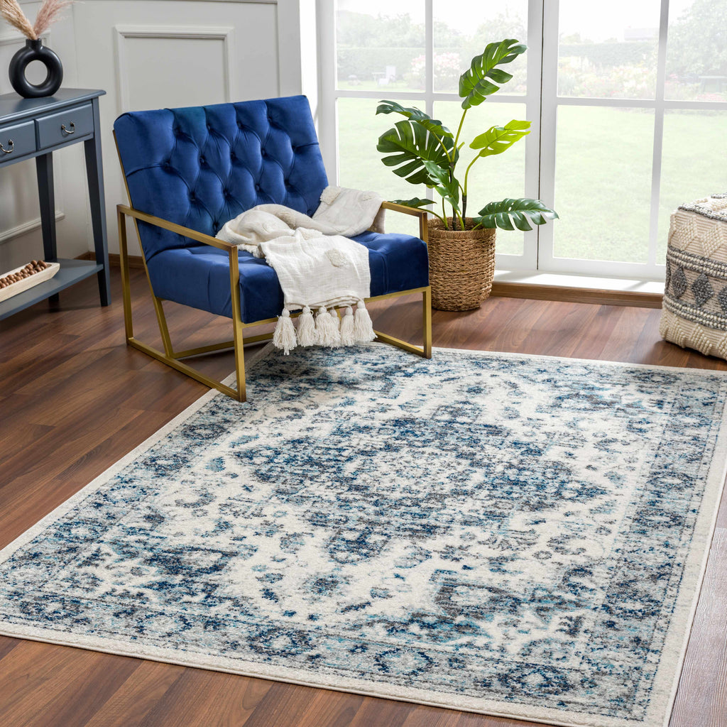 Istanbullu Blue Area Rug - Clearance
