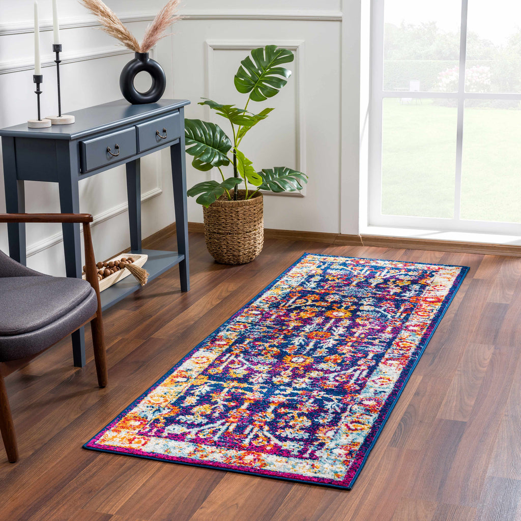 Istanbul Vintage Navy Area Rug - Clearance