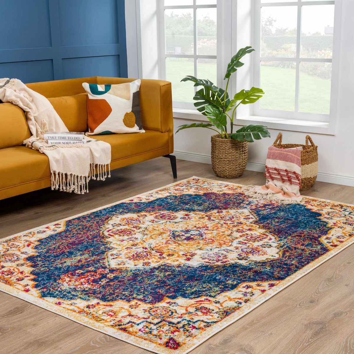 Istanbul Navy Area Rug - Clearance