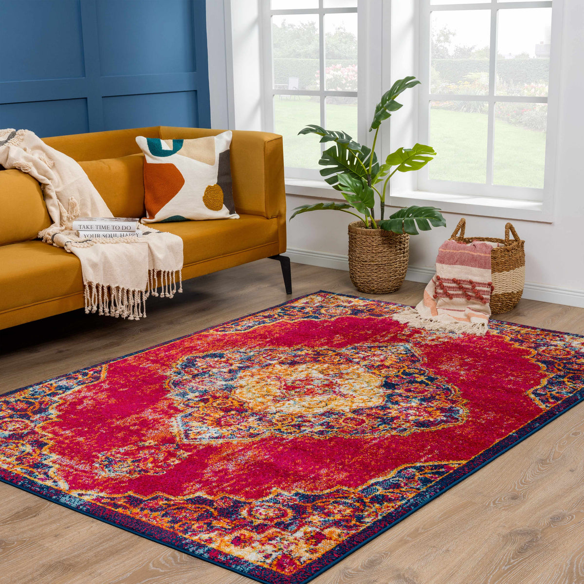 Istanbul Red Area Rug - Clearance