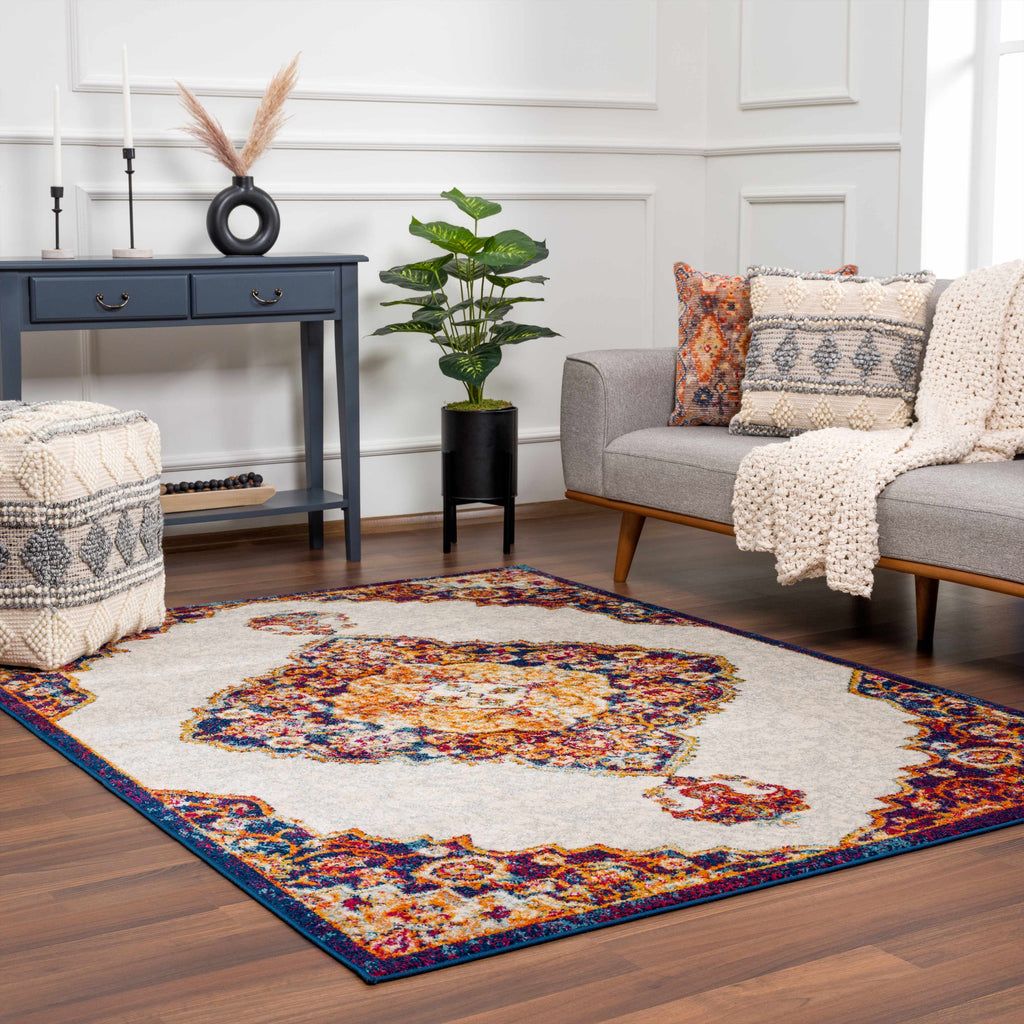 Istanbul Orange Area Rug - Clearance